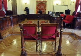 Imagen de la sala de la Audiencia Provincial de León.