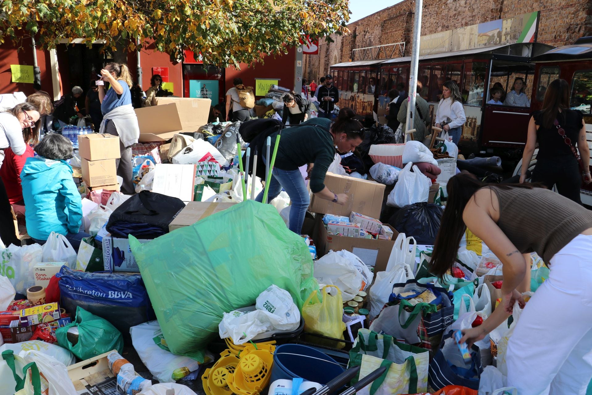 Recogida de alimentos y material en León