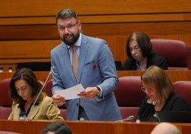 El procurador berciano en un pleno de las Cortes.