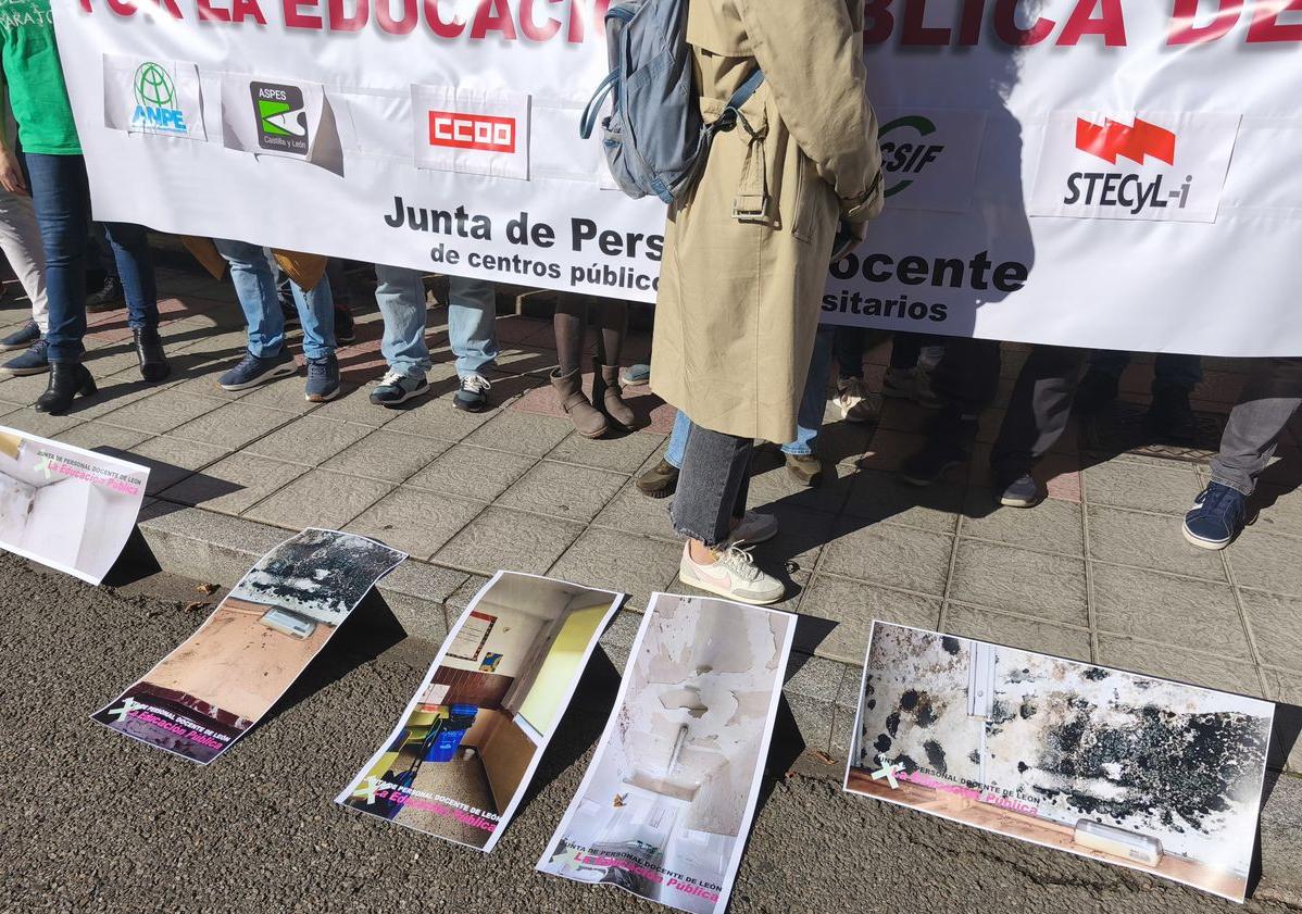 Imagen principal - La educación en San Andrés se moviliza por el «lamentable» estado de sus colegios