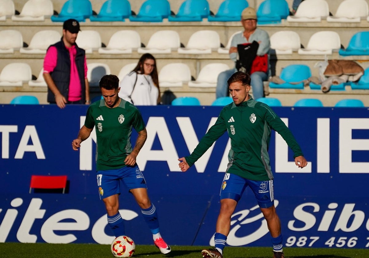 Los laterales Álvaro y Carrique deben ser claves para el resurgir de la Deportiva