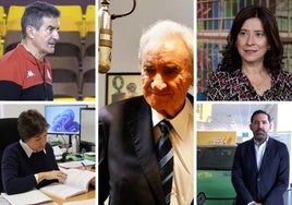 Imagen de los cinco galardonados en los Premios Leonoticias 2024