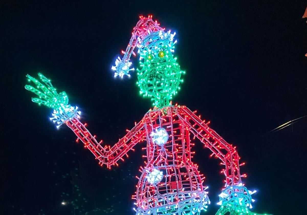 Iluminación de navidad en Almanza.