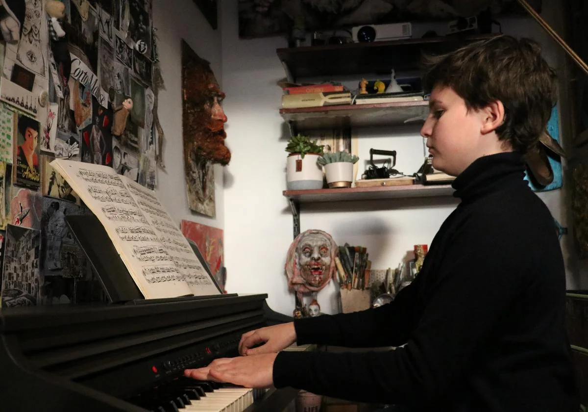 Ibán Salvador, pianista con solo 12 años.