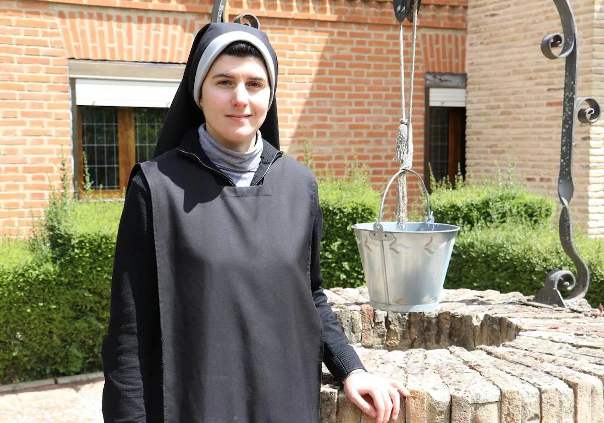 Sor Marta en el Monasterio de Santa Cruz de las madres benedictinas de Sahagún.