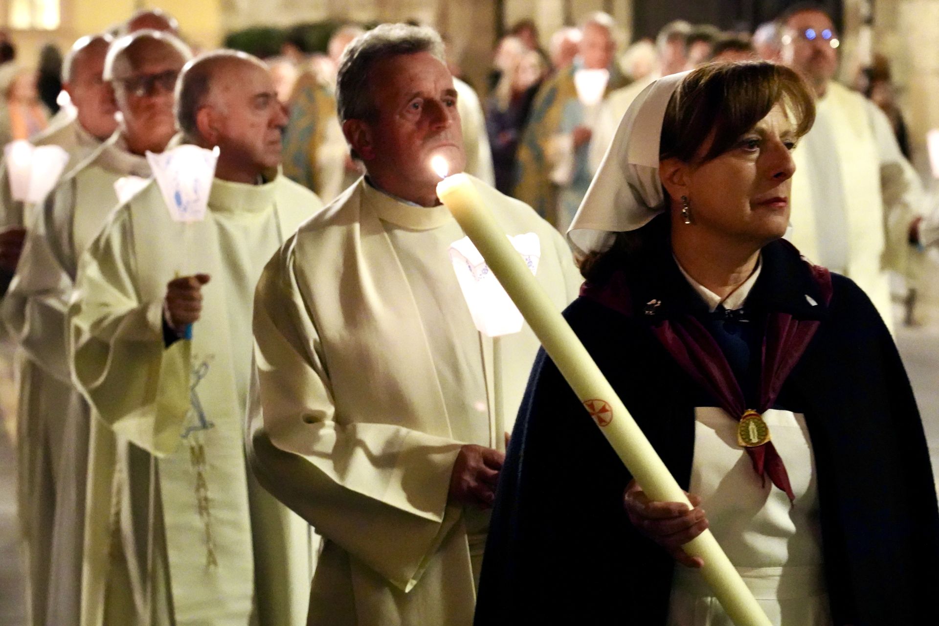 Procesión de las antorchas en León