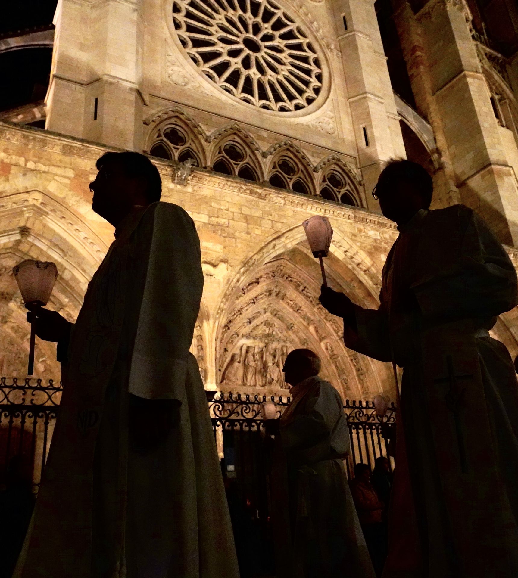 Procesión de las antorchas en León