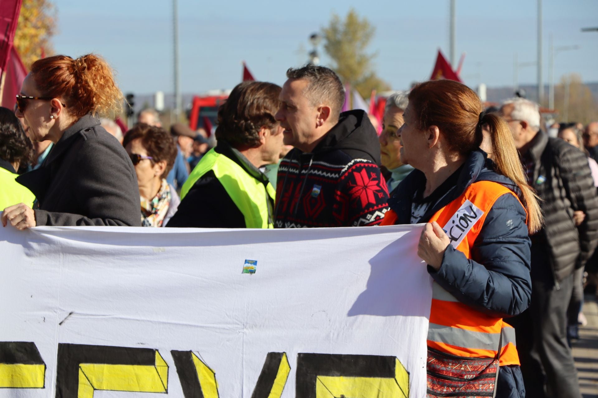 Manifestación por el futuro de Feve en León