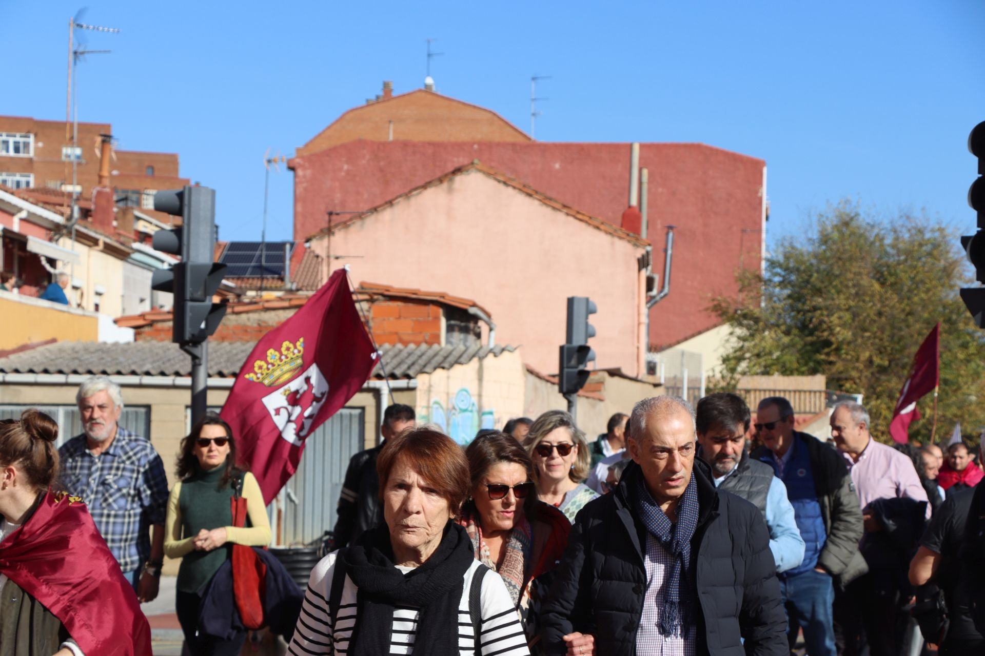 Manifestación por el futuro de Feve en León