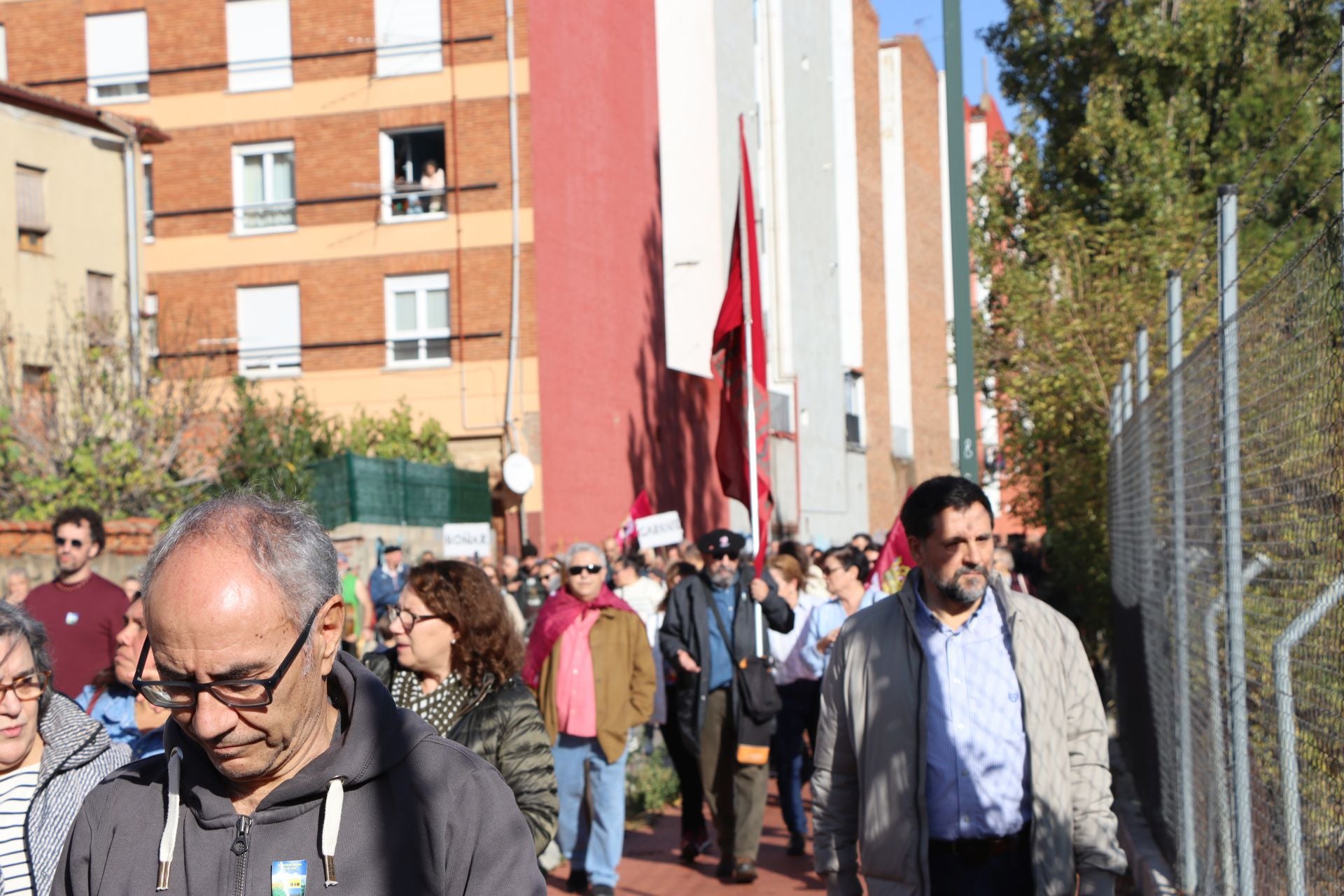 Manifestación por el futuro de Feve en León