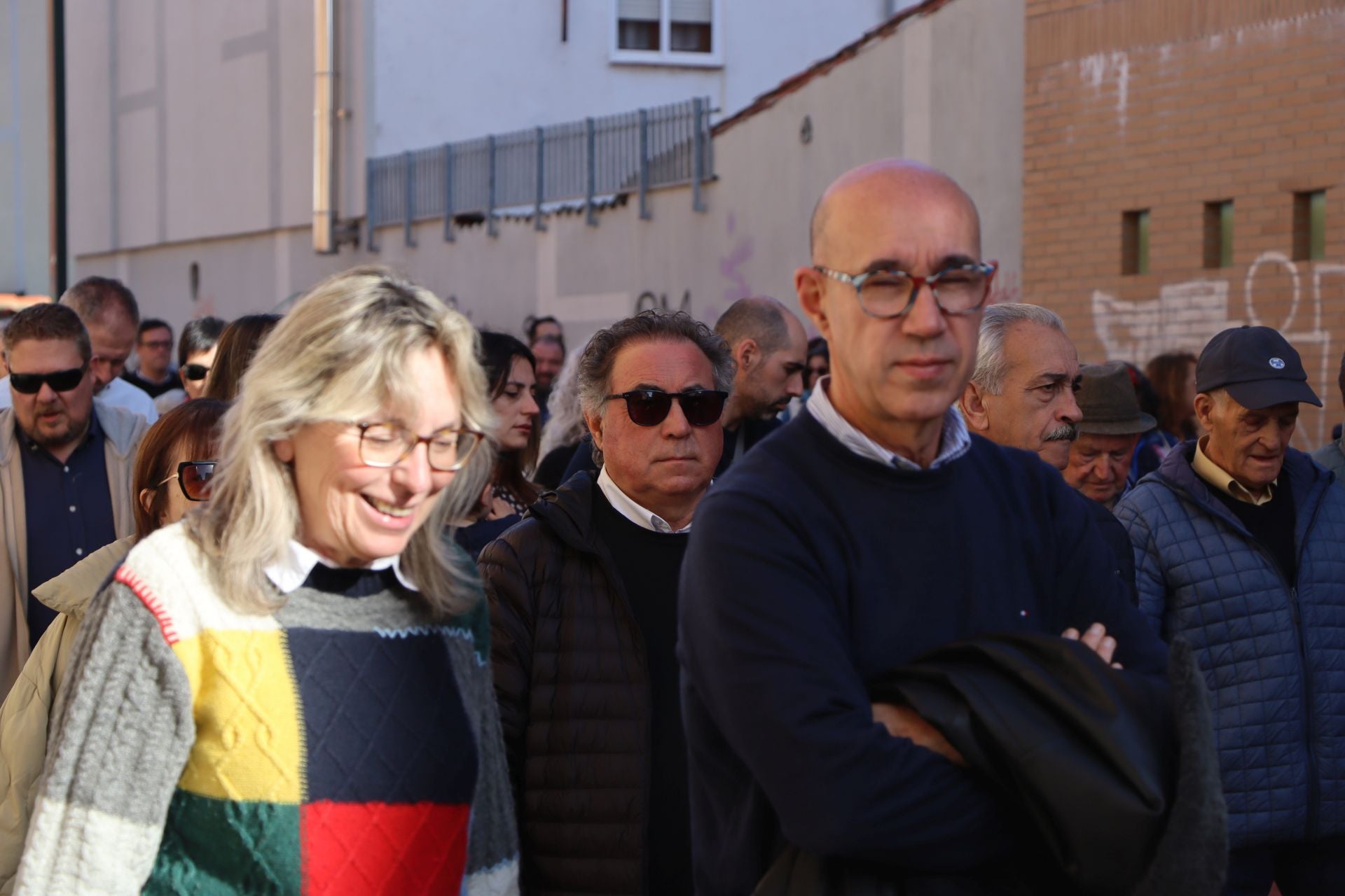 Manifestación por el futuro de Feve en León