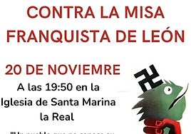 Cartel anunciador de la manifestación.