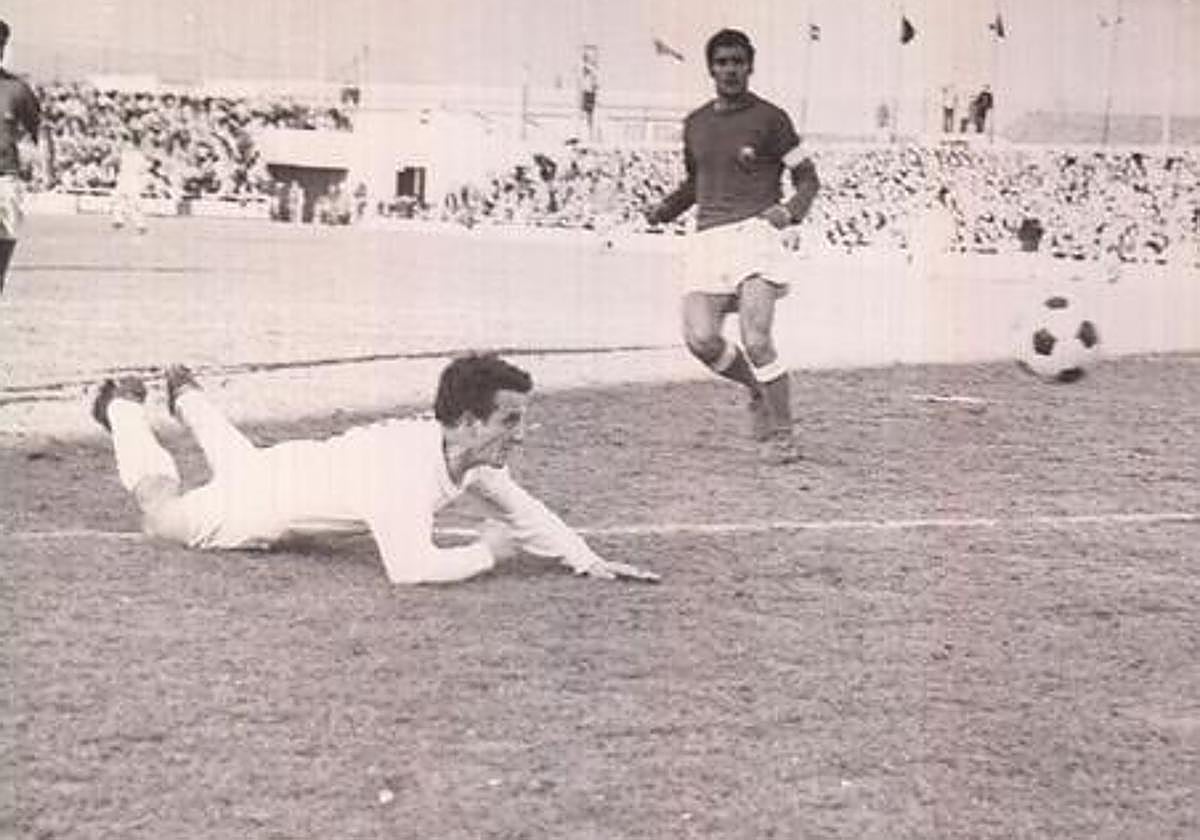 Marianín, en un partido durante su etapa en la Cultural.