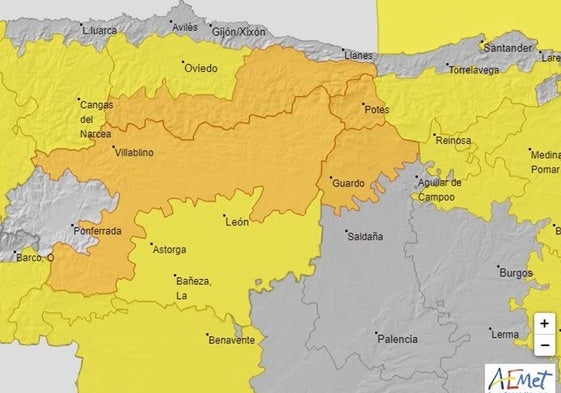 Mapa de Aemet para el domingo 24 de noviembre.