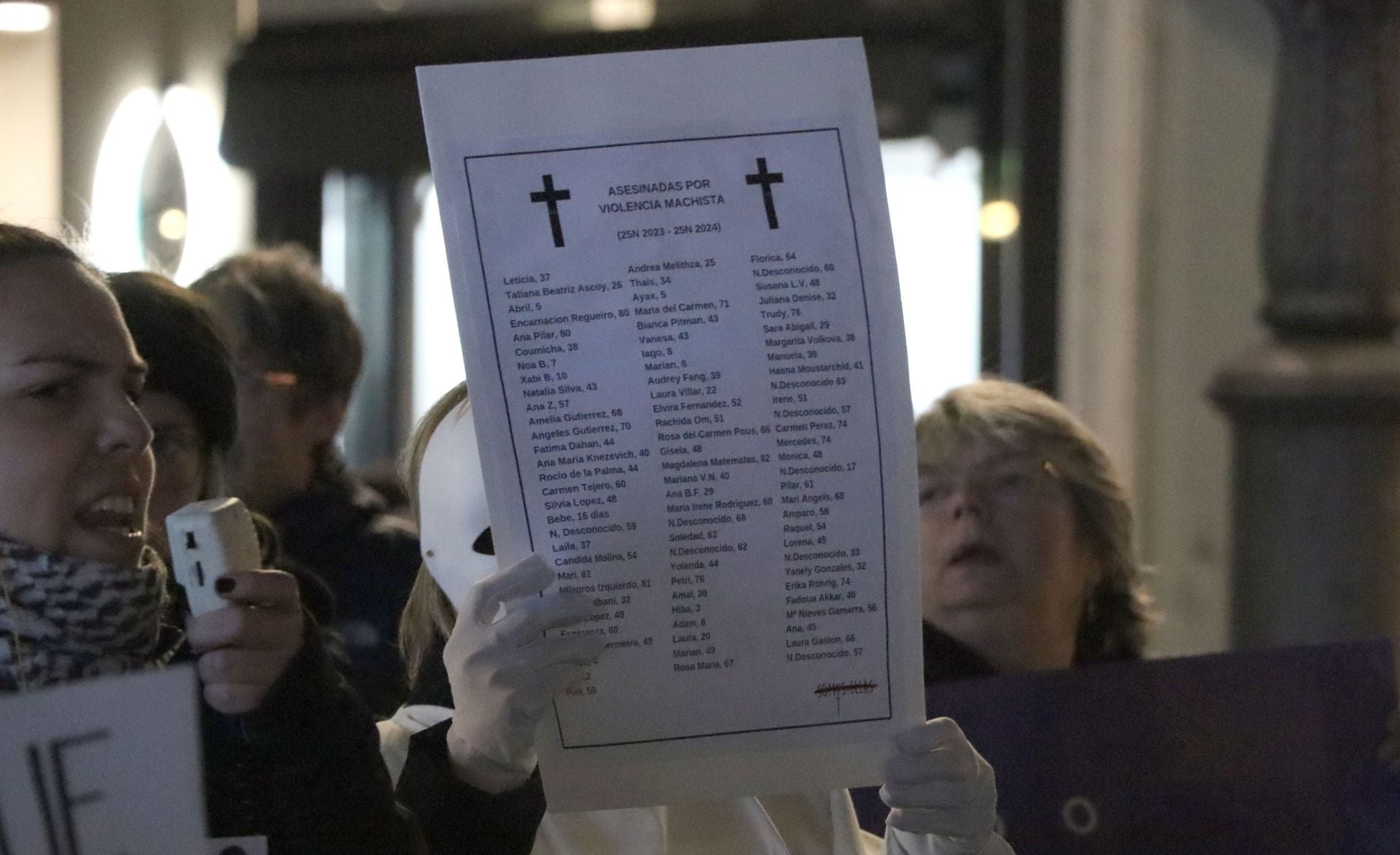 Manifestación contra la violencia de género en León