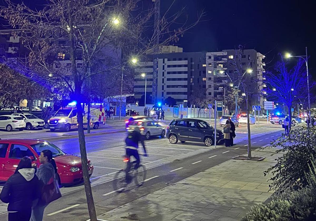 Ambulancia en el lugar del suceso.