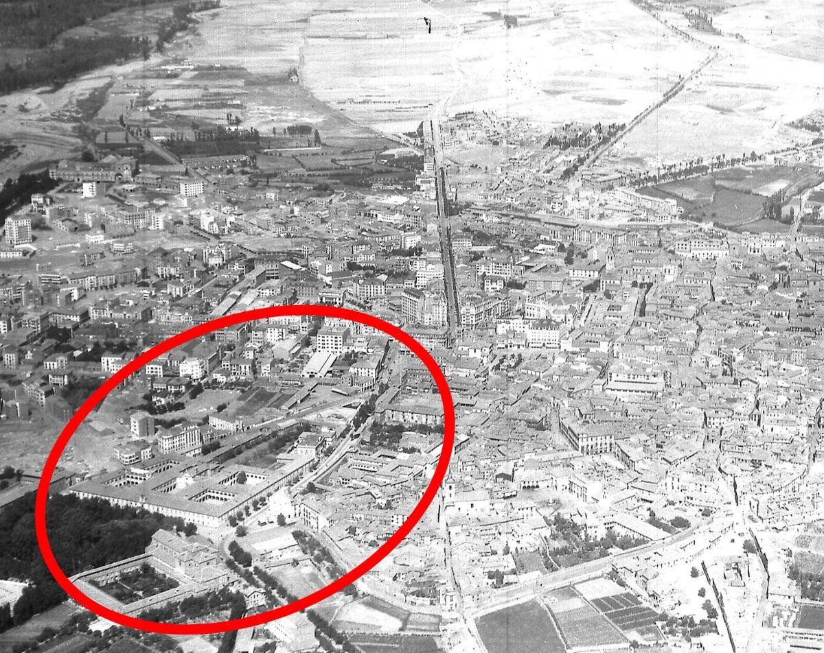 Hospicio de San Cayetano desde el aire. 1941.