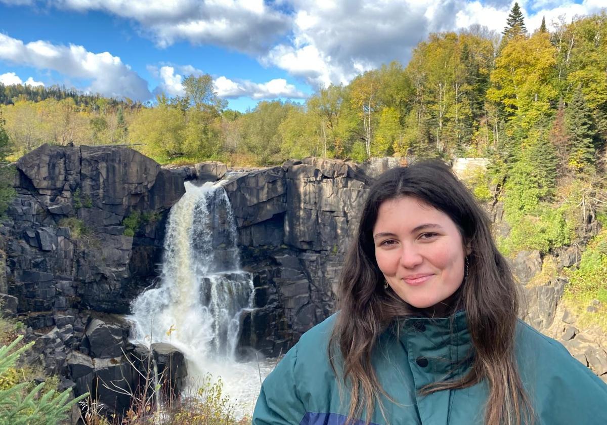 Lucía García en el Grand Portate State Park de Minnesota.