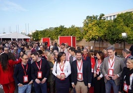 Llegada de Luis Tudanca a Sevilla.