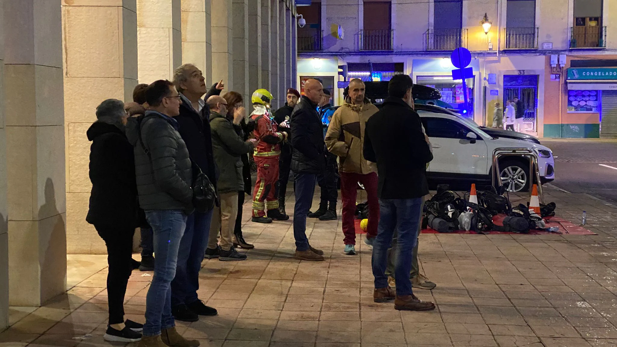 Incendio en el centro de León