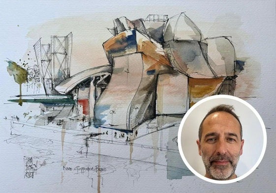 Gerar Santos y su obra del Guggenheim.