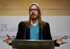 El coordinador autonómico de Podemos Castilla y León, Pablo Fernández.