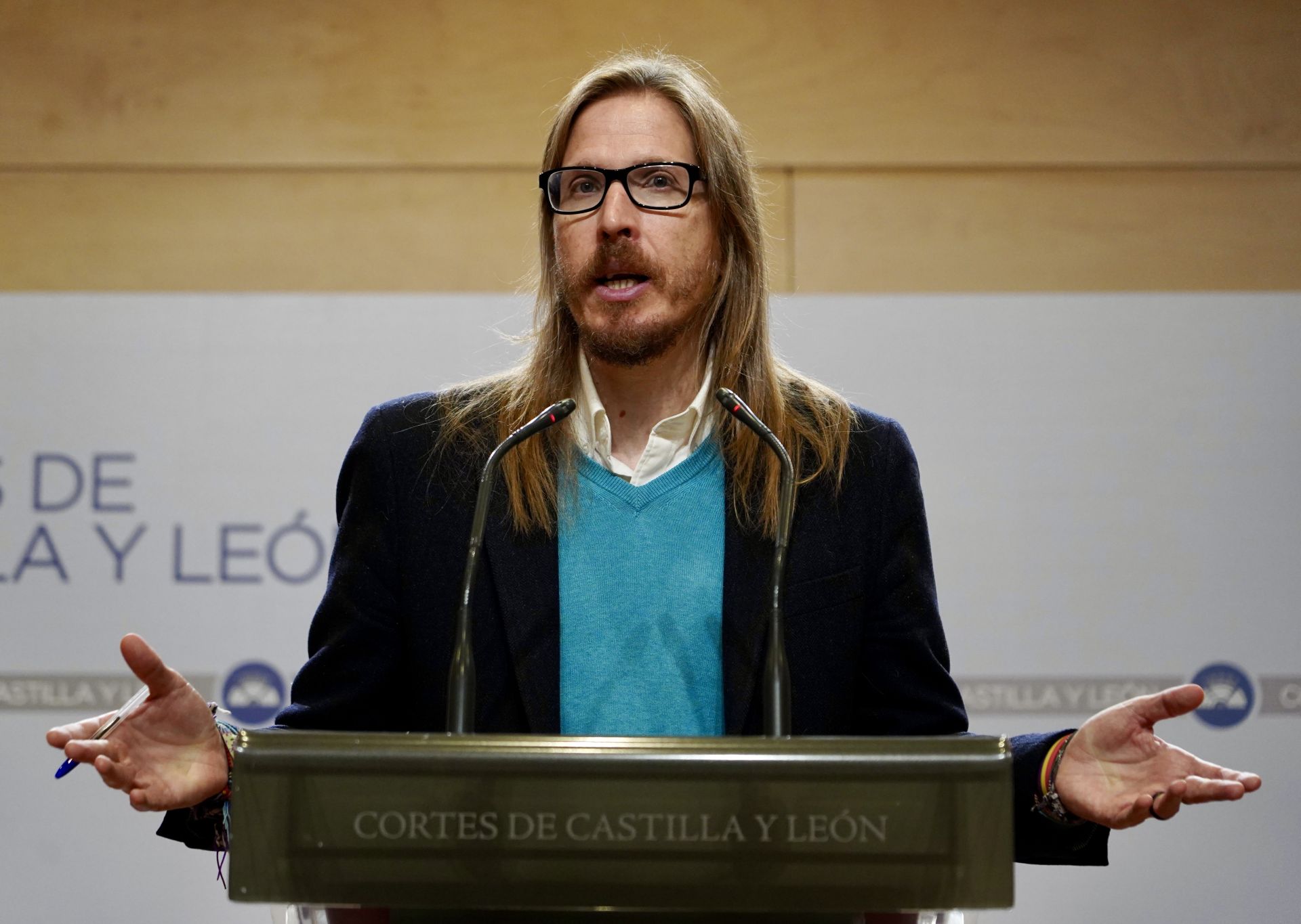 El coordinador autonómico de Podemos Castilla y León, Pablo Fernández.