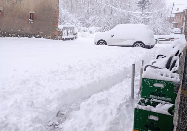 Nieve en Tolibia de Arriba.