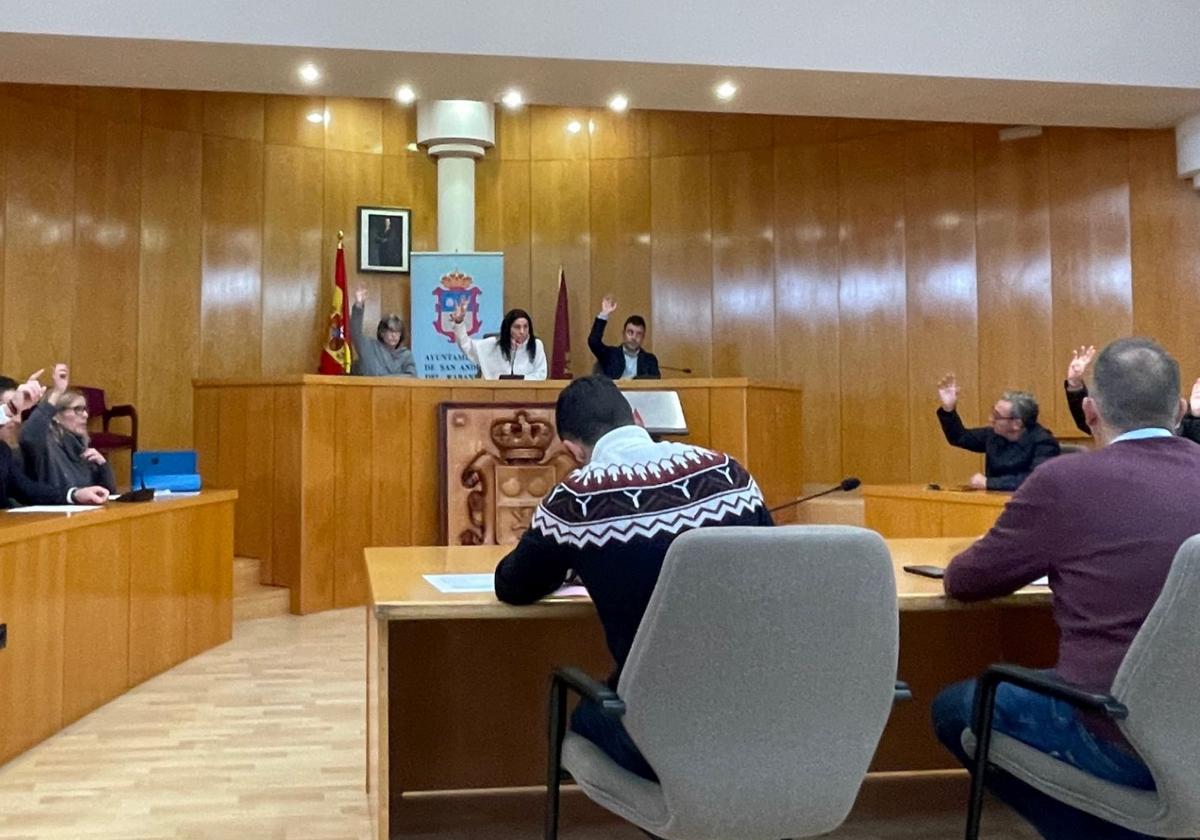 Pleno celebrado en el Ayuntamiento de San Andrés del Rabanedo.