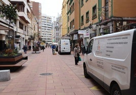 Calle Gil y Carrasco, calle peatonalizada en el centro de León.