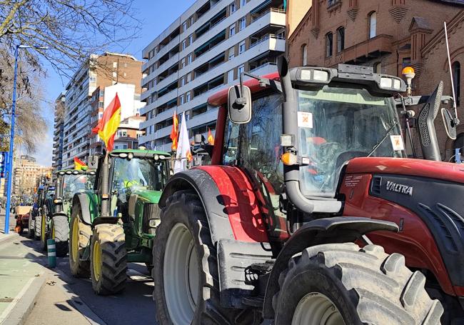 Imagen de las concentraciones en Valladolid.