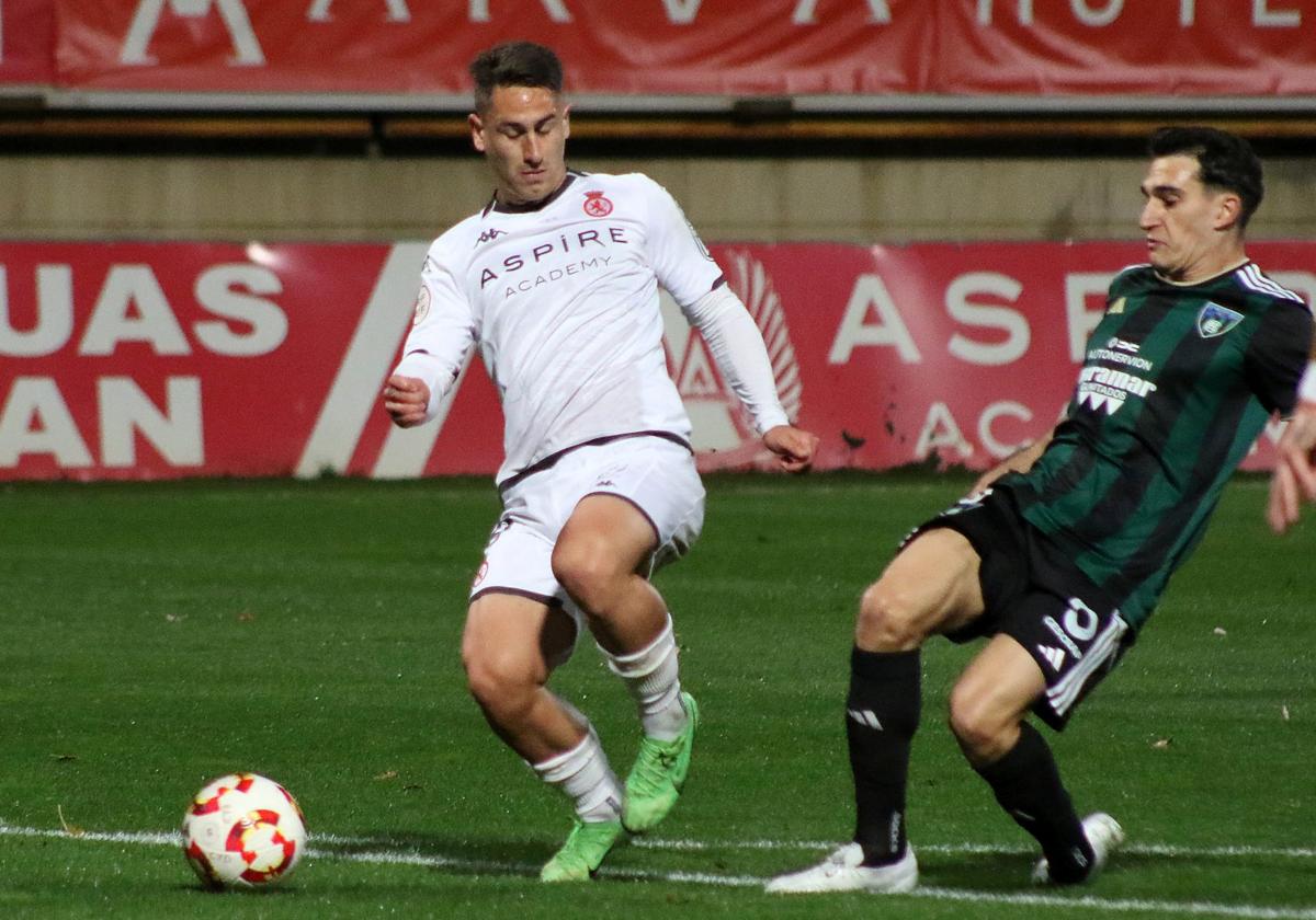 Manu Justo, en un partido con la Cultural.