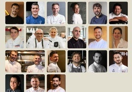 Los chef estrella Michelin de Castilla y León que participan en la iniciativa solidaria.