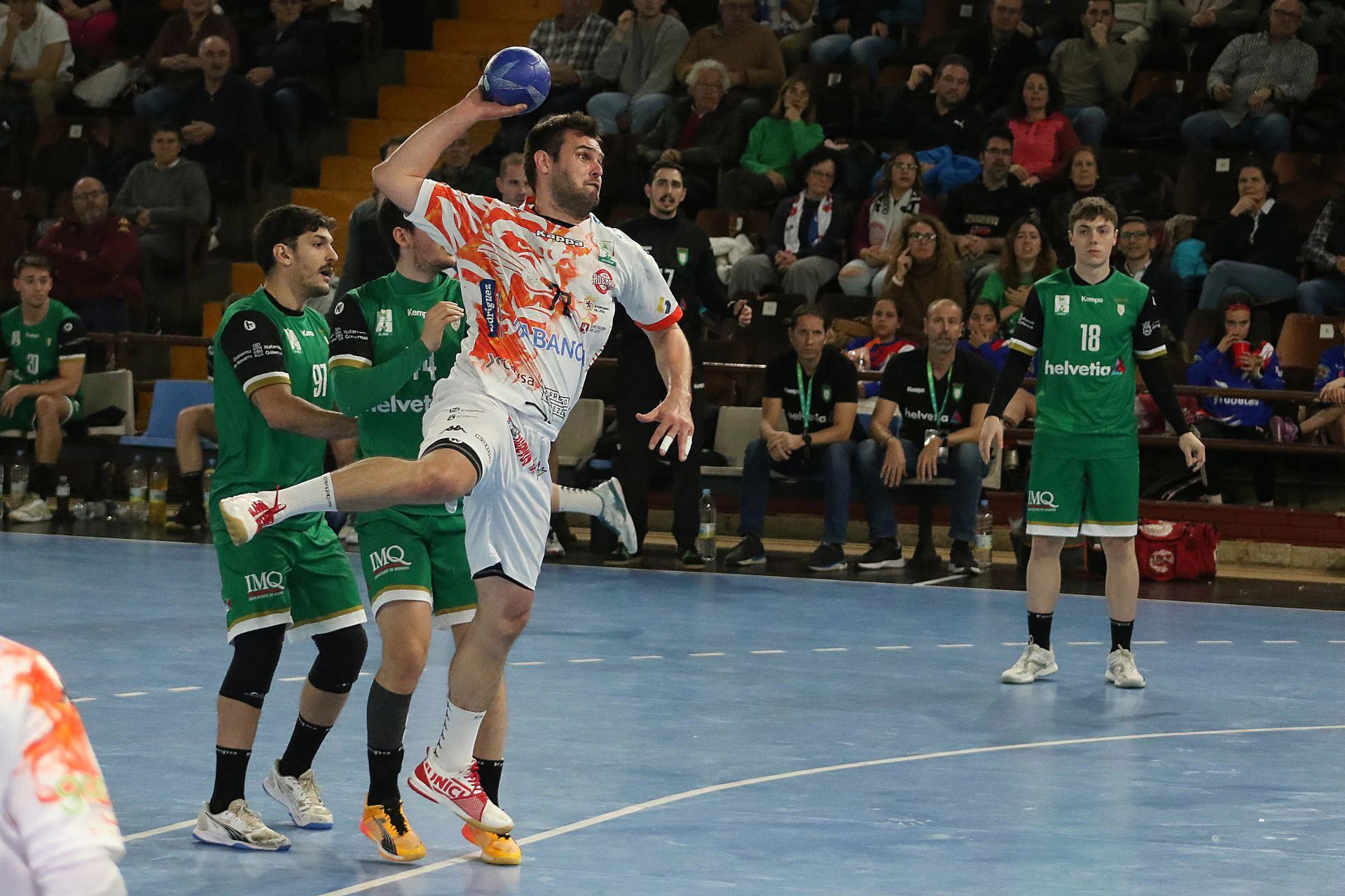 Rodrigo Benites en el último partido contra el Anaitasuna.