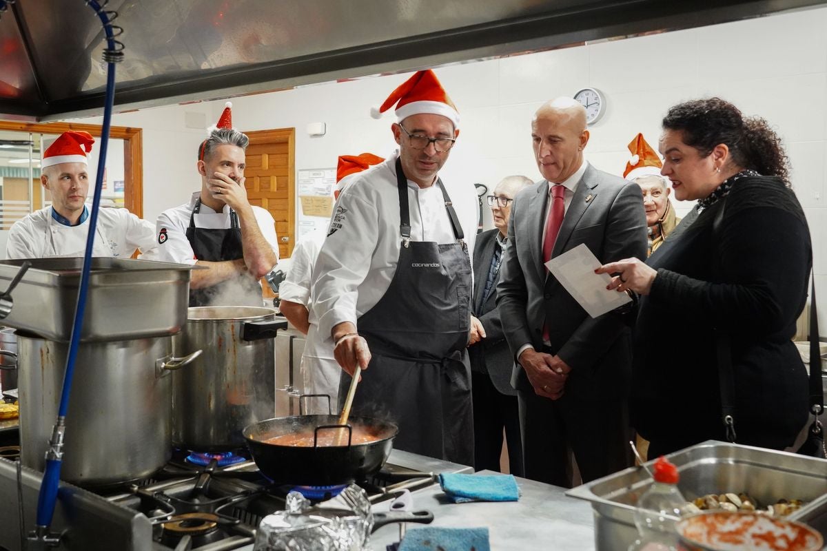 Un menú de &#039;Estrella&#039; para el comedor social de Asleca