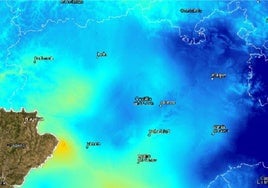 Mapa de zonas más húmedas de la comunidad.