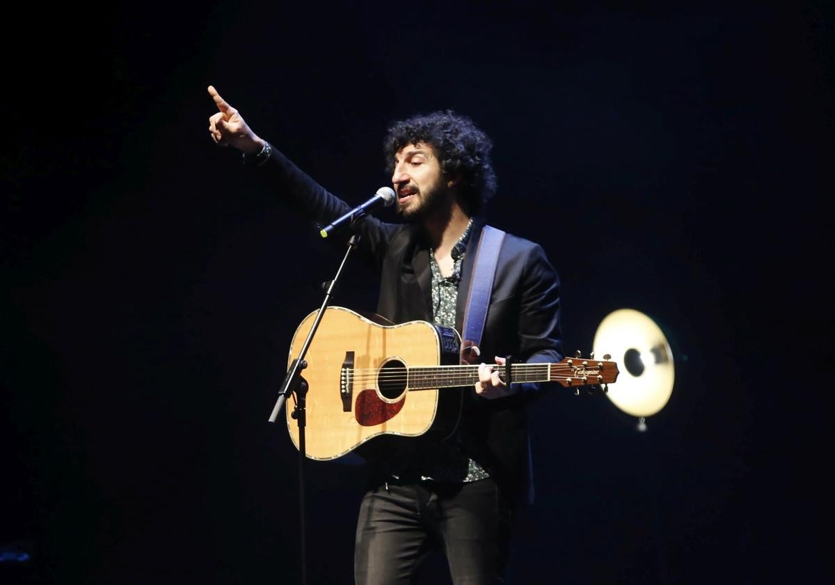 El cantante Marwan en concierto.