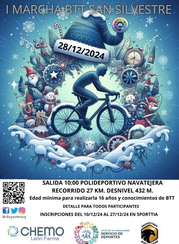 Cartel de I marcha BTT San Silvestre Villaquilambre