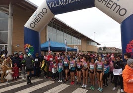 Imagen de la celebración de la San Silvestre en Villaquilambre en el año 2023