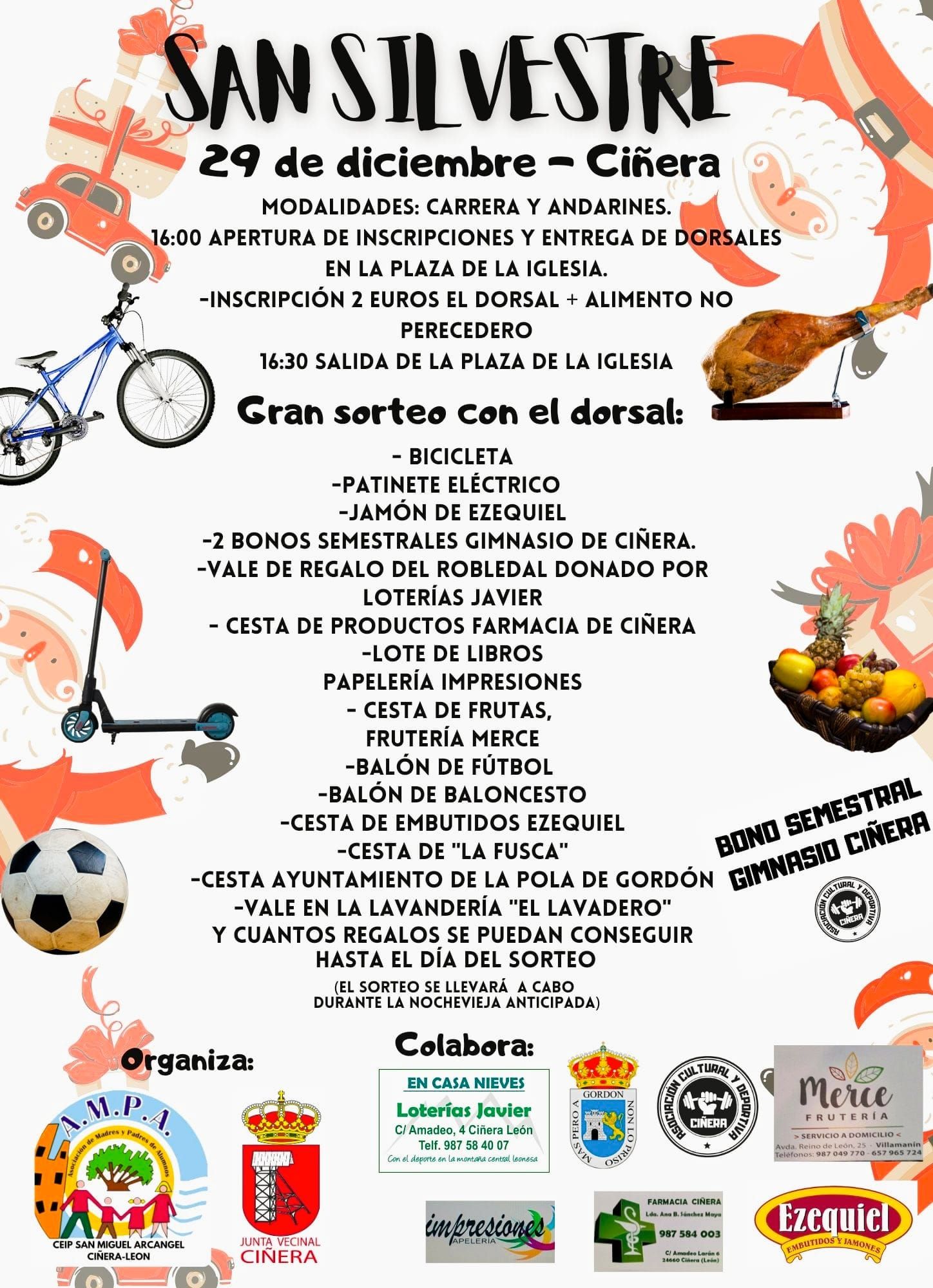 Cartel San Silvestre Ciñera