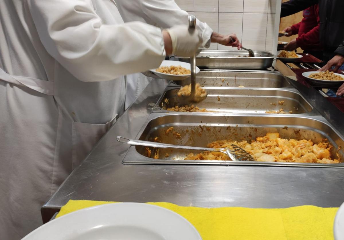 Comedor Social de Leónen un servicio.