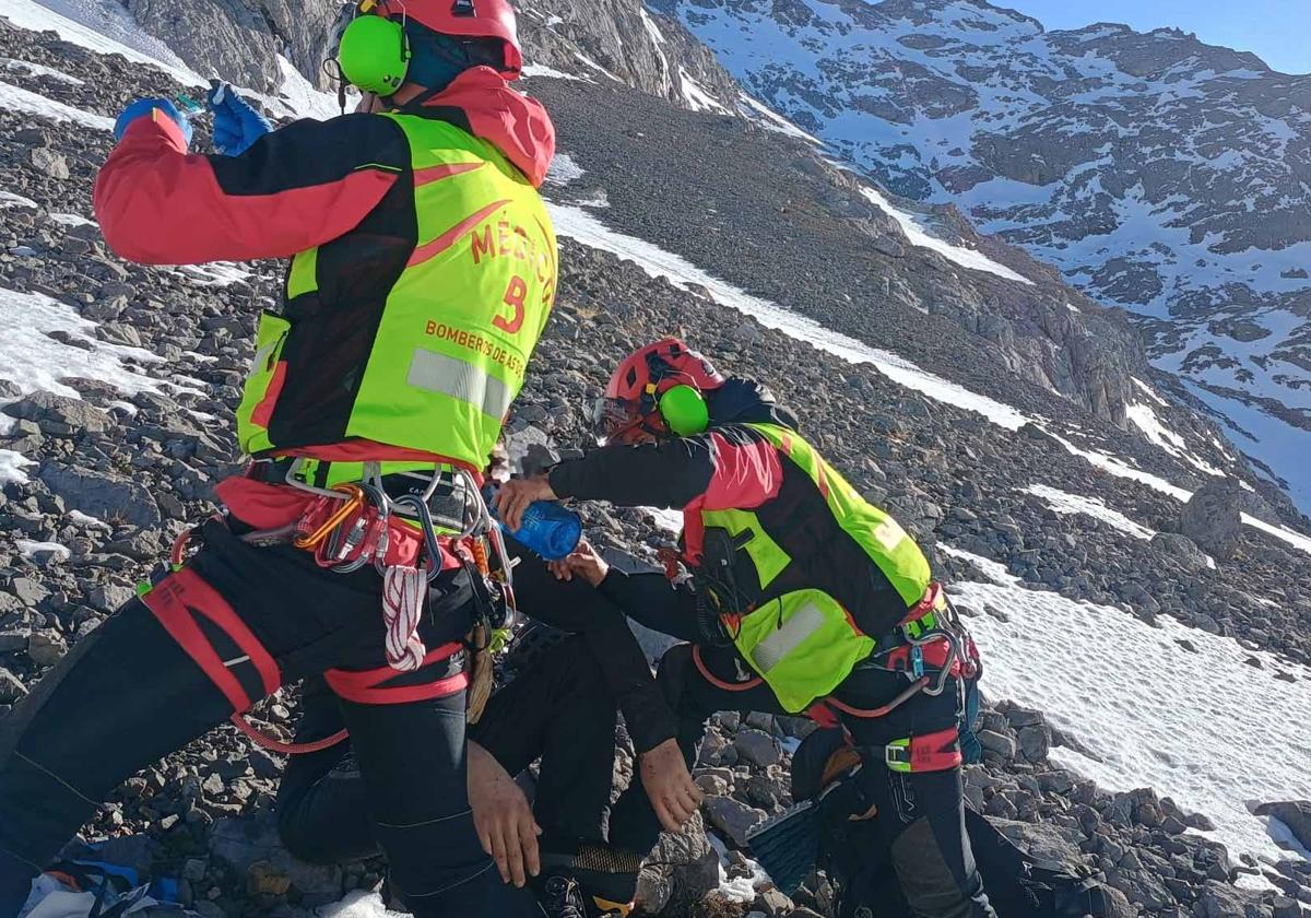 Rescate del joven leonés en Picos de Europa.