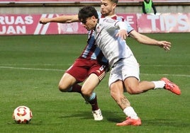 Antón Escobar, en un partido con la Cultural.