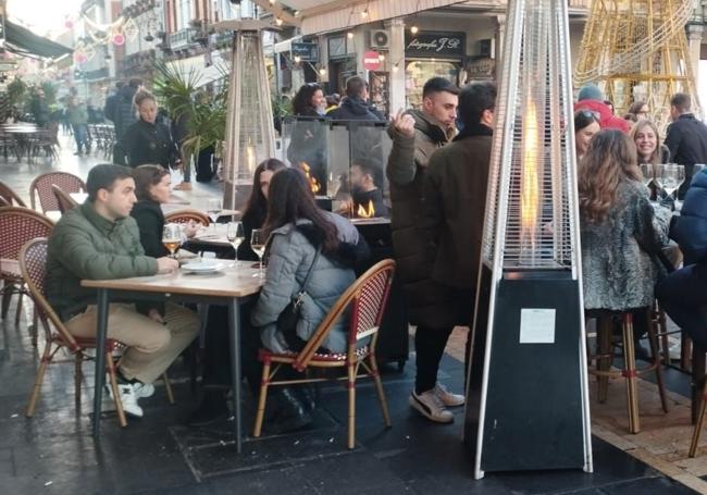 Situación de las calles de León a media tarde del 31 de diciembre.