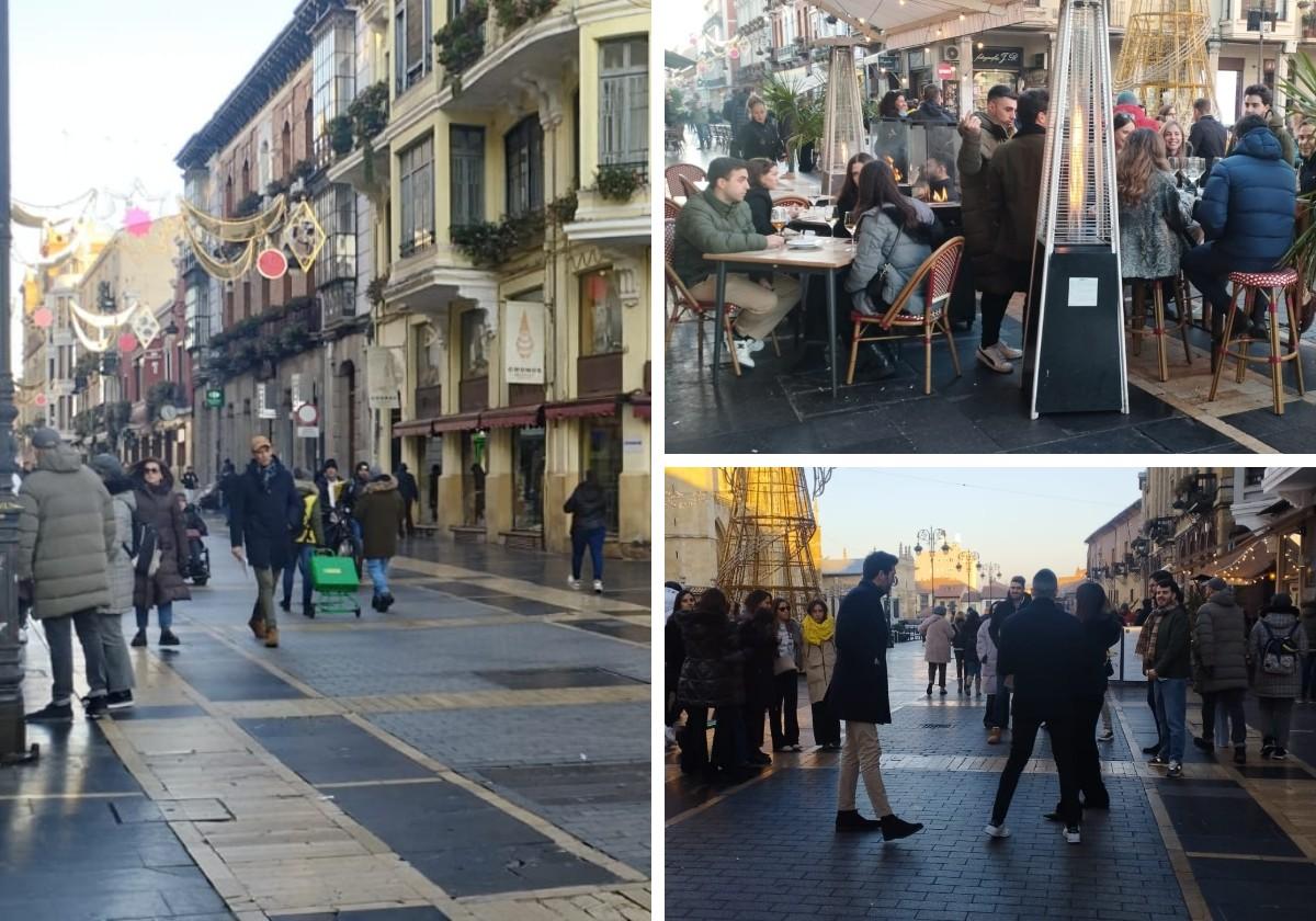 Situación de las calles de León a media tarde del 31 de diciembre.