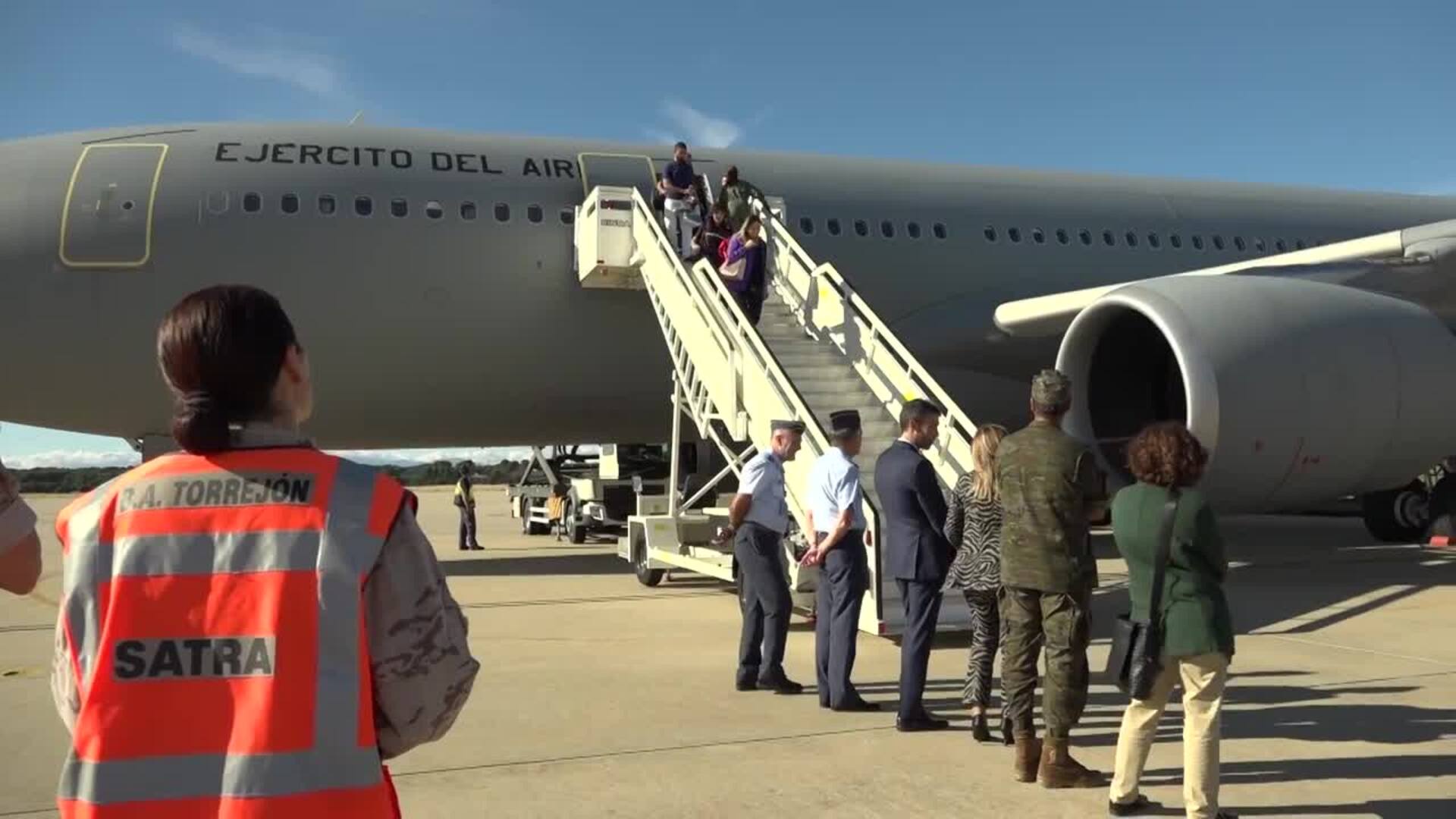 Aterriza en la Base Aérea de Torrejón el primer avión procedente de Beirut con 200 españoles