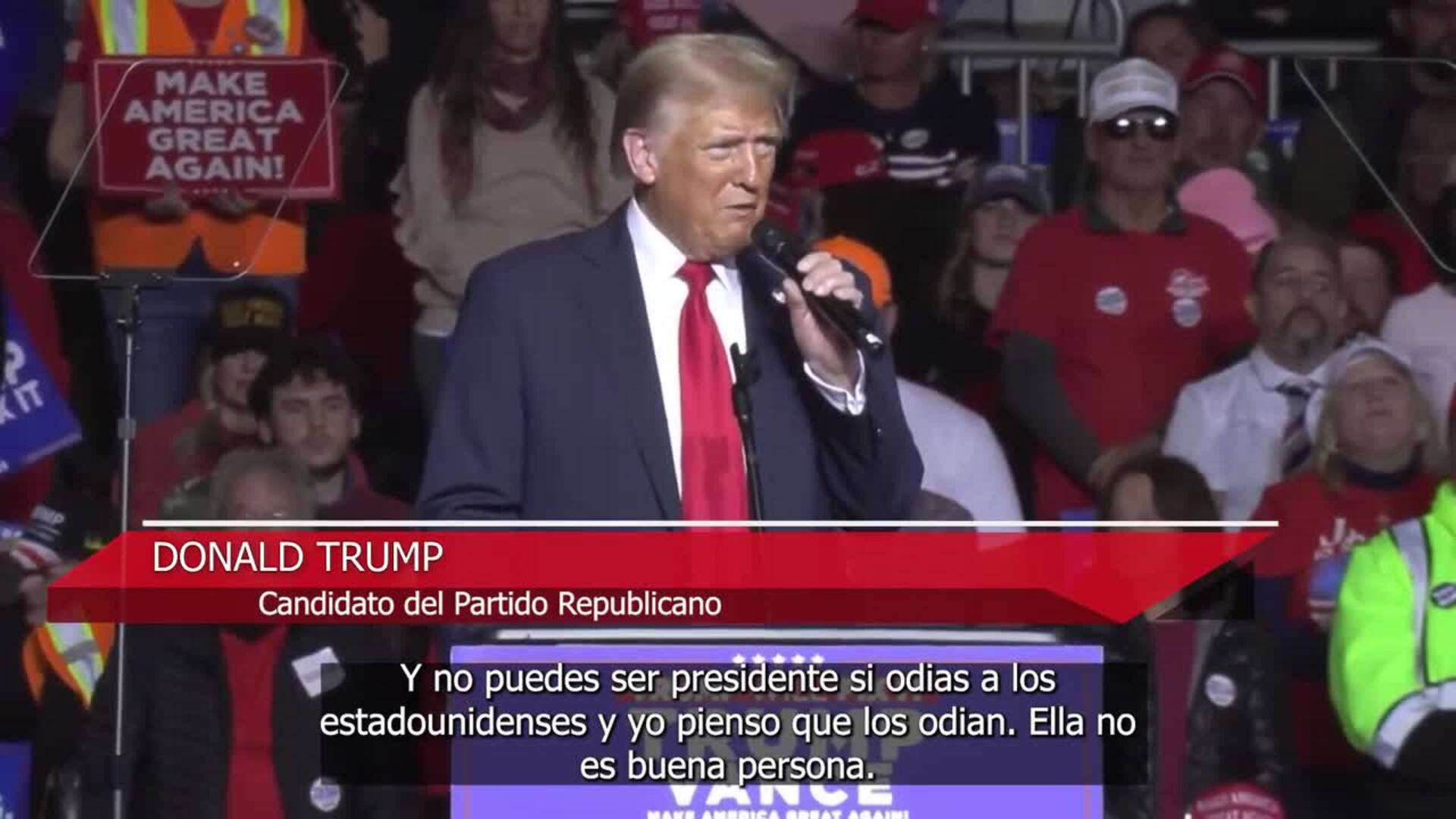 Cuenta atrás para las elecciones de EEUU: Harris y Trump defienden sus candidaturas