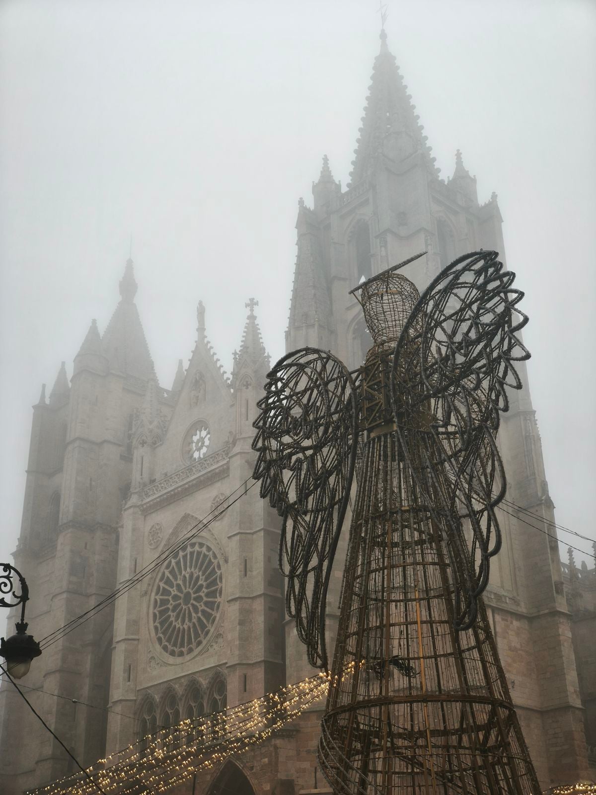 Niebla en el centro de León