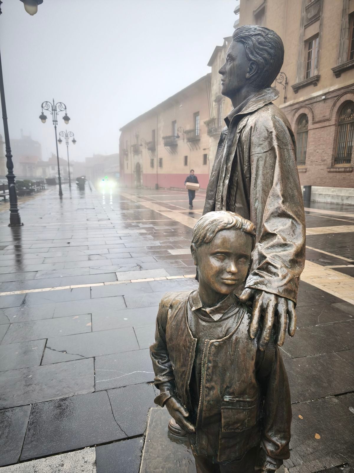 Niebla en el centro de León