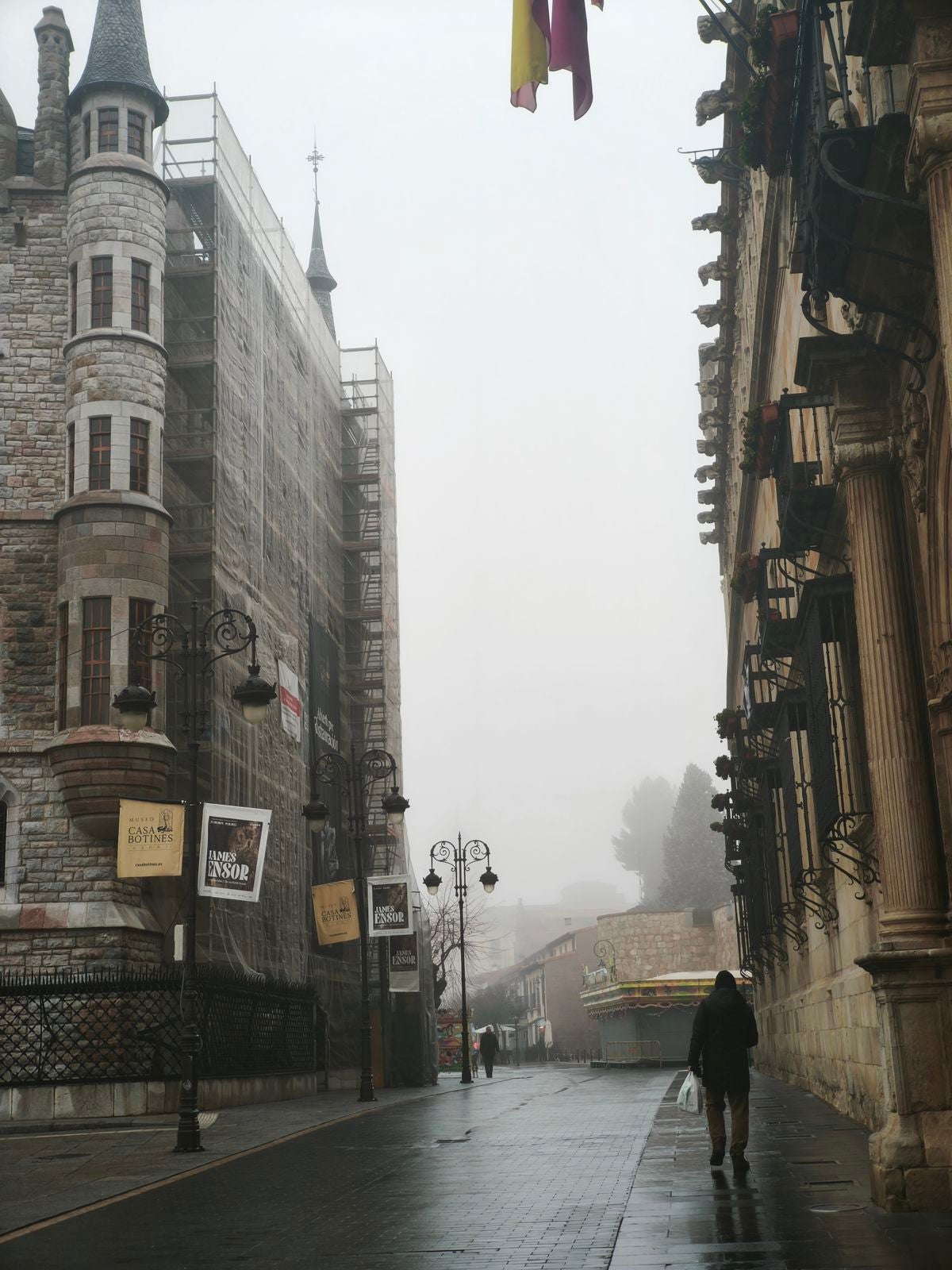 Niebla en el centro de León